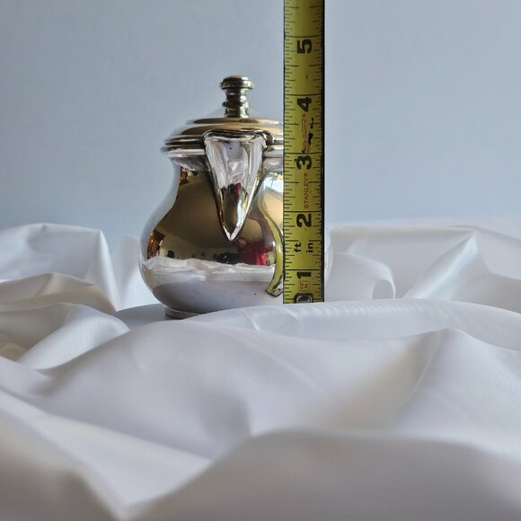 Vintage Quadruple Plate Creamer Pitcher Wm. A. Rogers “State House” Engraved - Picture 9 of 11